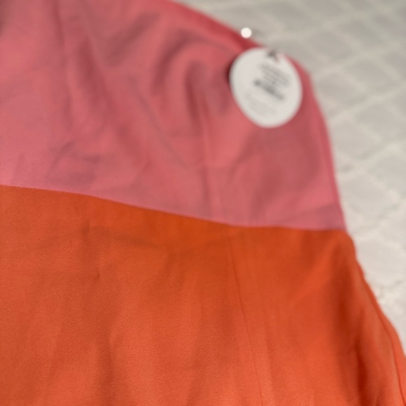 NEW Petal & Pup Xiomar One Shoulder Midi Dress Orange Pink Size US 8 Cocktail - Picture 11 of 11
